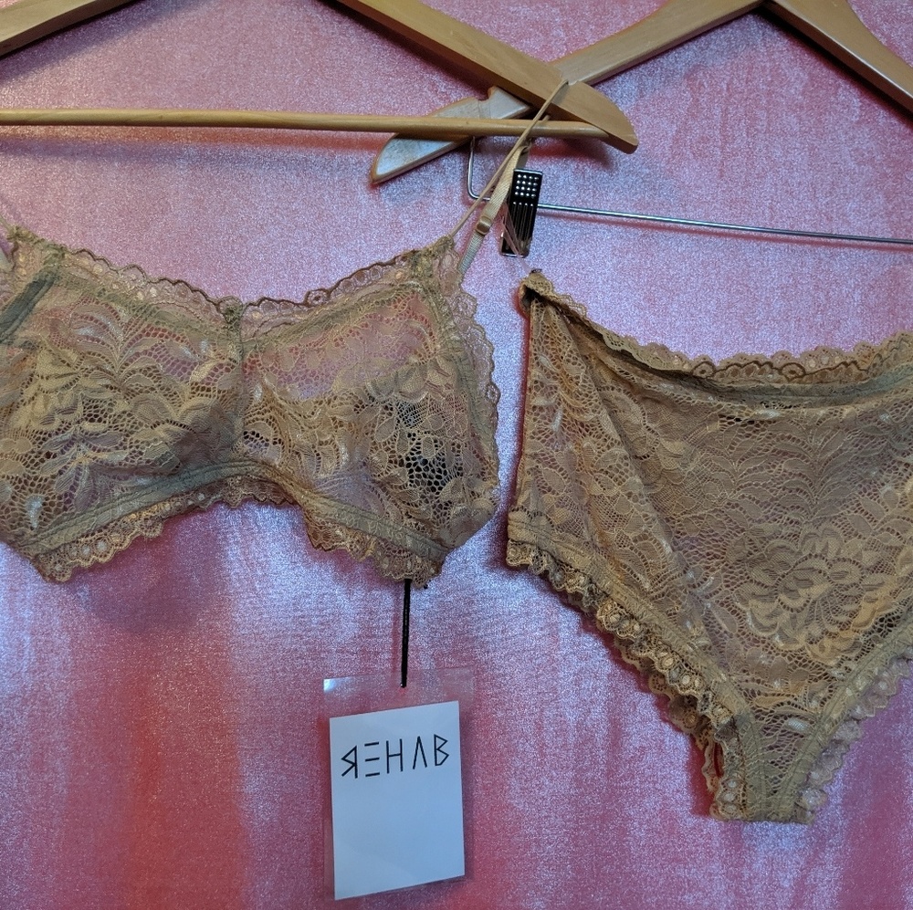 Bralette and high-rise underwear